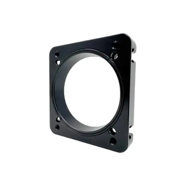 Torque Solution 06-21 Subaru STI EJ Big Bore Manifold Big Bore 76mm Throttle Body Adapter - Black