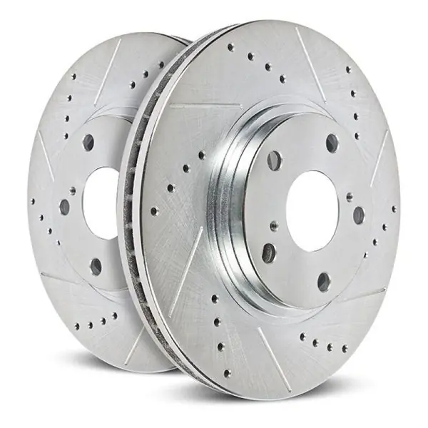 Power Stop 23-24 Ford F-250 Super Duty Rear Right Drilled & Slotted Rotor