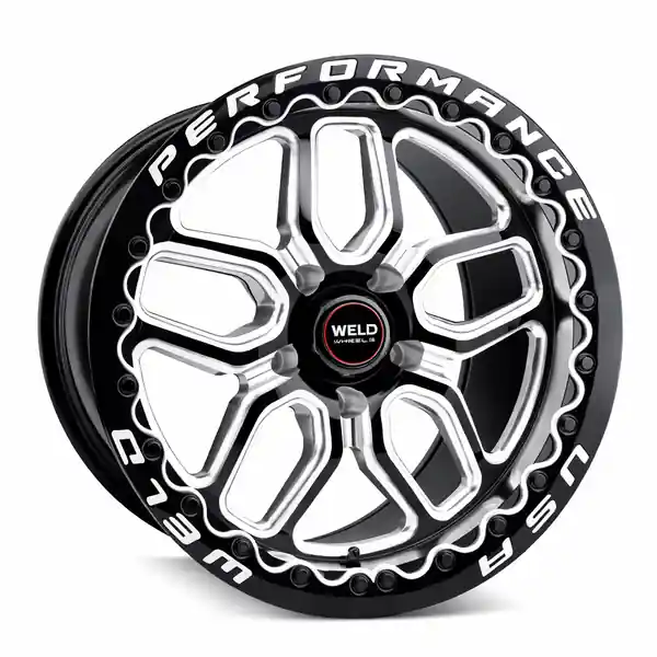 Weld Racing Laguna Bead Lock 17x10/ 5x114.3 / ET49 / BS7.50 Gloss BLK MIL Wheel DIA 78.1
