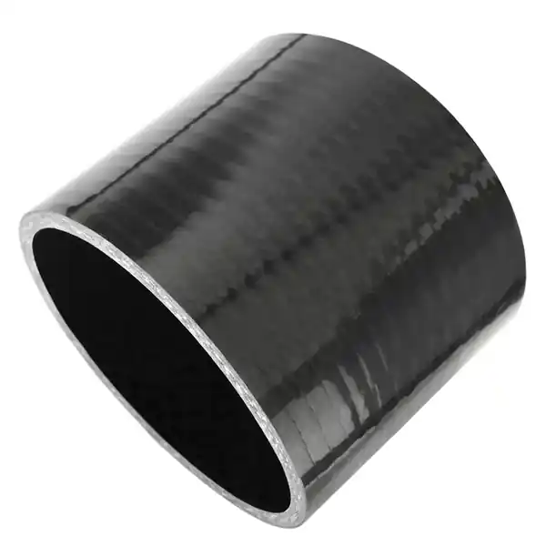 Ticon Industries 4-Ply Black 3.5in Straight Silicone Coupler