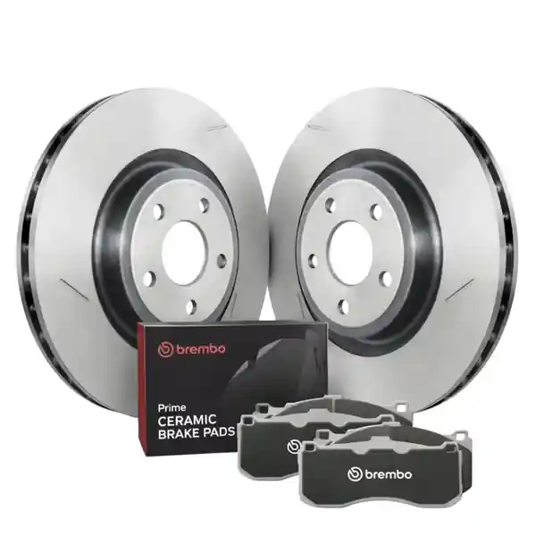 Brembo OE 10-13 Audi A3/09-13 A3 Quattro/08-09 TT/09-17 Volkswagen CC Front Disc Brake Kit