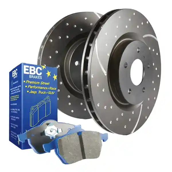 EBC S6 Front Brake Pad and Rotor Kit 2010-2013 Audi A3 VW Models