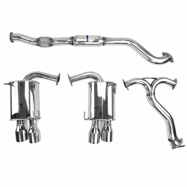 Invidia 15+ Subaru STI 4Dr Q300 Single Layer Titanium Burnt Quad Tip Cat-Back Exhaust