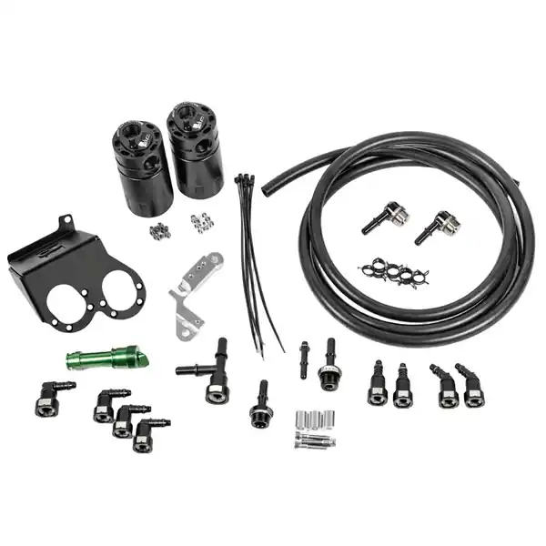 Radium Engineering 15-19 Corvette Z06 Dual Catch Can Kit Fluid Lock