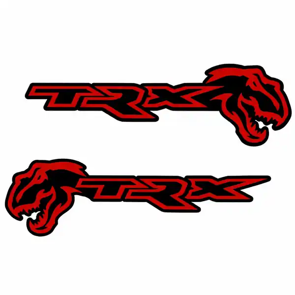 RAM 1500 TRX T-Rex Design #2 Combo Badge/Emblem Pair