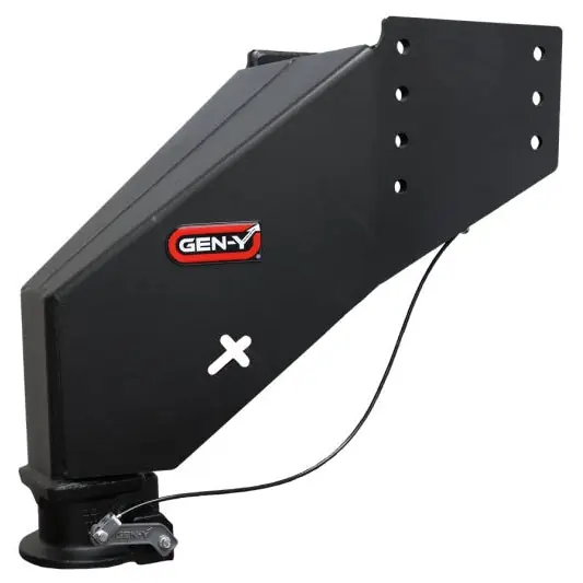 Gen-Y Nomad Static 5th Wheel to Gooseneck - 6.5K TW 30K Tow - Texture Black (Rhino Frames)
