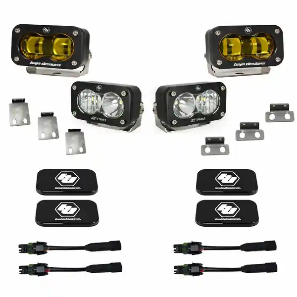 Baja Designs 21+ Ford Raptor / 22+ Bronco S2 SAE Pro Fog Pocket Light Kit