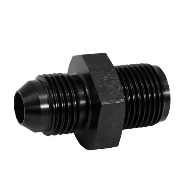 Vibrant Inverted Seat Adapter Fitting (-6AN x 11/16in-18) Aluminum - Black