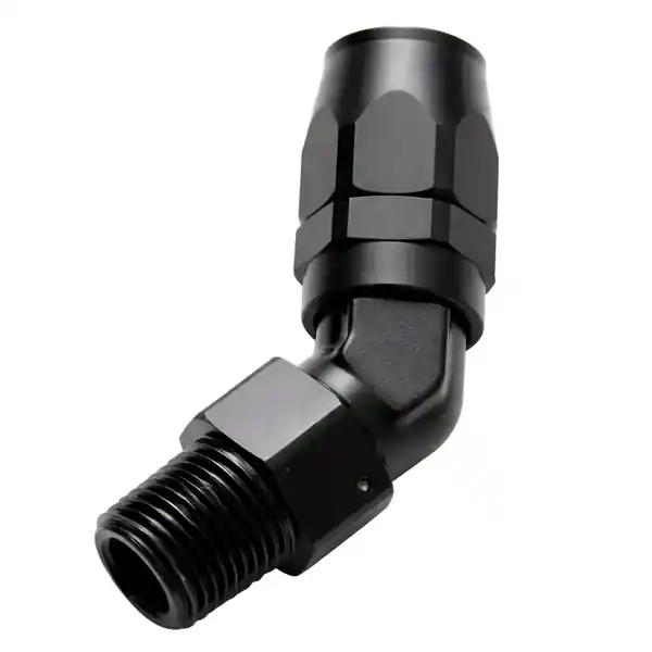 Vibrant -8AN Male NPT 45Degree Hose End Fitting - 1/4 NPT
