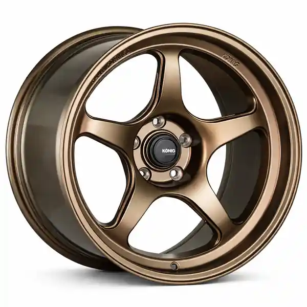 Konig Hyperspec 15x9 4x100 ET35 Matte Bronze Wheel (Knurled Bead)