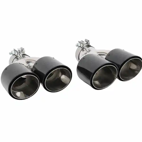 Carbon Fiber Exhaust Tips - Set of 2 / 3" In & 4" Out