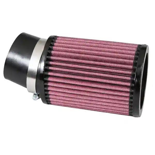 K&N Filter Universal Rubber Round Straight Filter 20 Deg Angled 2-7/16in Flange 3-3/4in OD 5in H