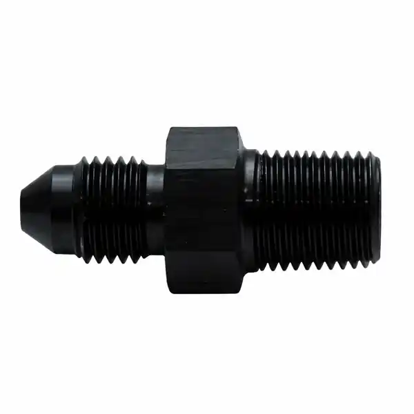 Vibrant -3 AN to 1/16in NPT Straight Adapter Fittings - Aluminum