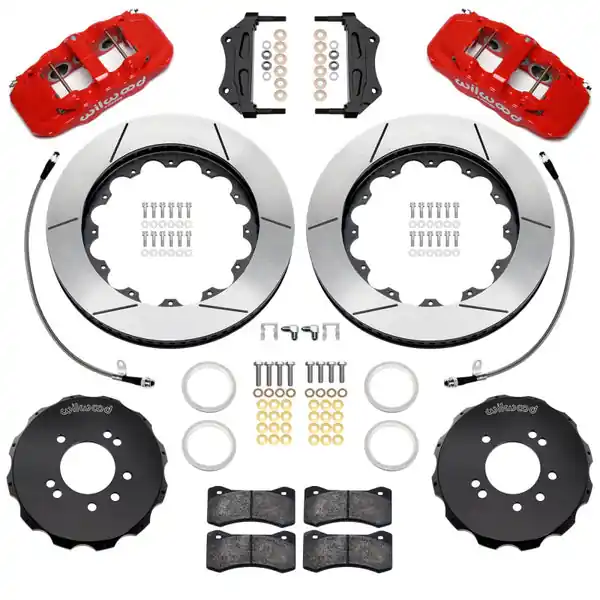 Wilwood 89-98 Nissan 240SX/89-94 Skyline/90-96 300ZX Aerolite 6R Front BBK w/ 14in SLT Rotors - Red