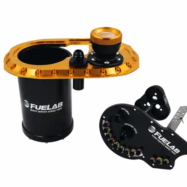 Fuelab Quick Service Surge Tank 2.0 w/No Lift Pump & No Surge Pump - Gold