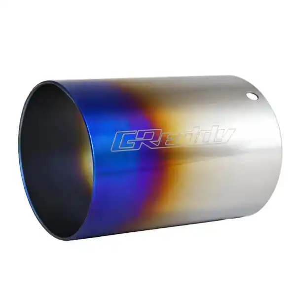 GReddy Burnt Titanium Tip 115mm Diameter 150mm Length (Revolution RS/RS-TI/RS-Race) - 160 Rev RS (L)