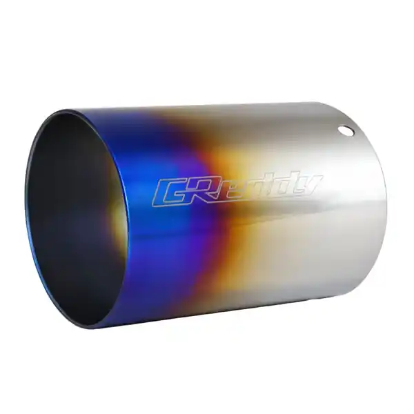 GReddy Burnt Titanium Tip 115mm Diameter 170mm Length (for Revolution RS/RS-TI/RS-Race)