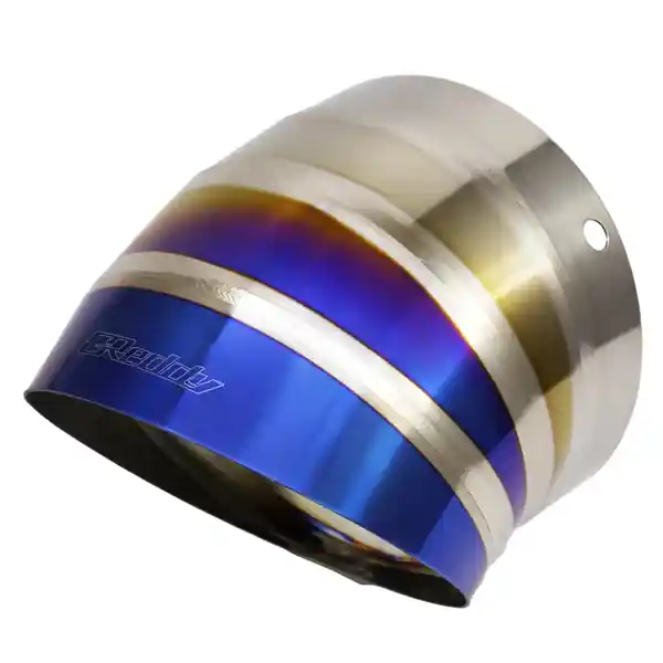 GReddy Burnt Titanium Turndown Tip 115mm Diameter 150mm Length (for Revolution RS / RS-TI / RS-Race)
