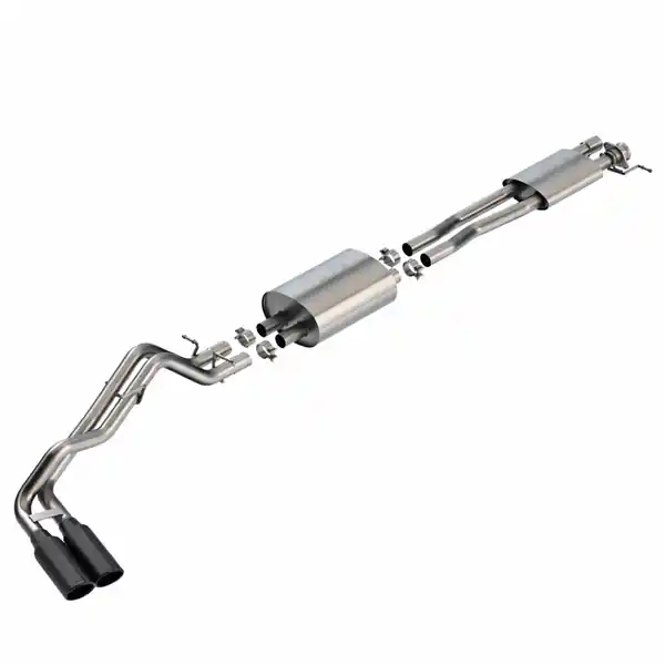 Borla 24-25 Ford Ranger XLT Side Exit S-type Exhaust w/ Black Chrome Tips