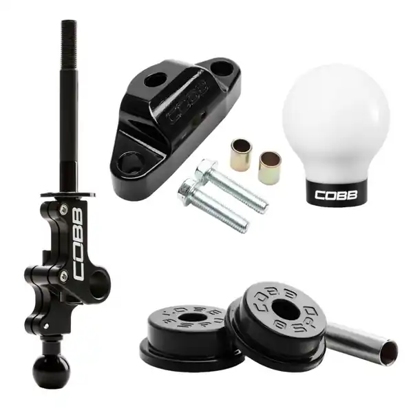 Cobb Subaru STi 6MT Stage 1+ Drivetrain Package White / Black Knob