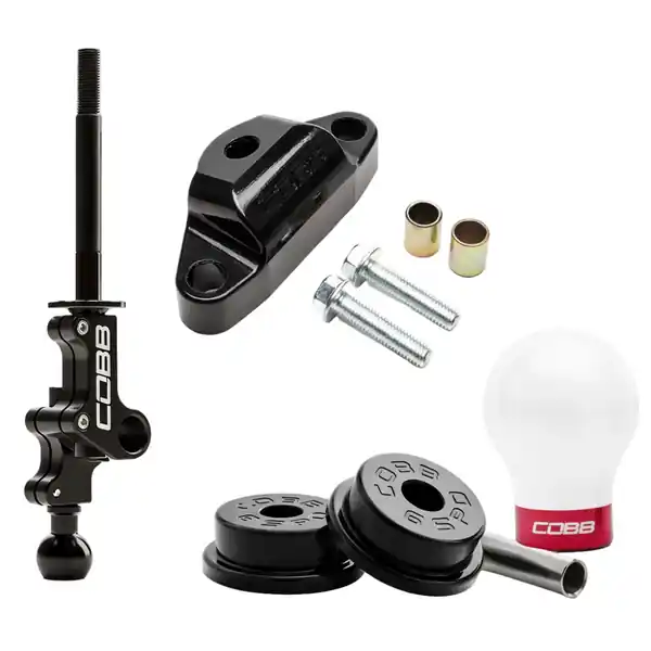 Cobb Subaru STi 6MT Stage 1+ Drivetrain Package White / Red Knob
