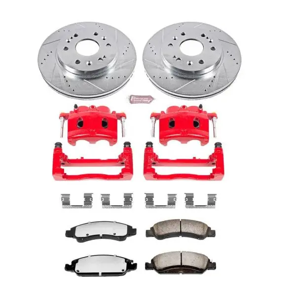 Power Stop 15-20 GMC Yukon XL Front Z36 Truck & Tow Kit w/Cals