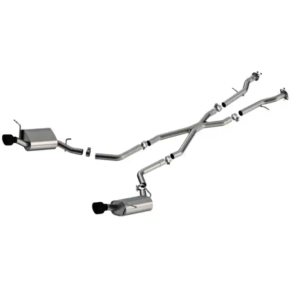 Borla 11-25 Dodge Durango 3.6L V6/5.7L V8 2+4WD S-Type Catback Exhaust - 4.5in Ceramic Black Tips