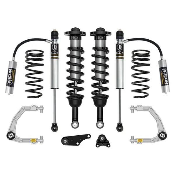 ICON 2024+ Toyota Tacoma 1.25in-3in Stage 3 Suspension System Billet w/ Triple Rate Spring