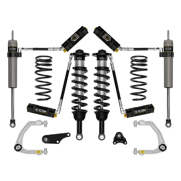 ICON 2024+ Toyota Tacoma 1.25in-3in Stage 5 Suspension System Billet w/ Triple Rate Spring