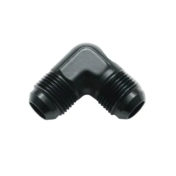 Vibrant -12AN 90deg Flare Union Fitting - Aluminum