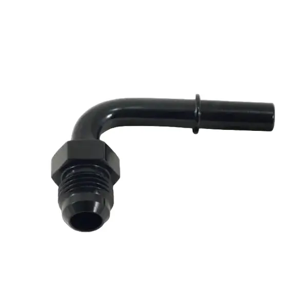 Vibrant 90 Degree Male AN Push-On EFI Adapter AN -6 Barb 0.375in