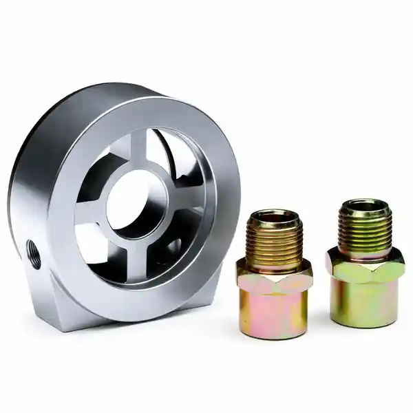 BLOX Racing Oil Filter Block Adapter Silver / For Oil Pressure / Oil Temperature