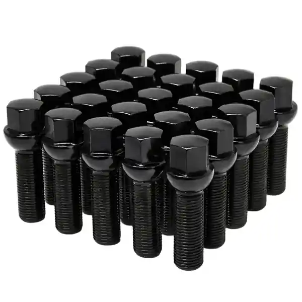 Wheel Mate Mevius Lug Bolt Set of 20 - Black 14x1.50 27mm Cone 60 DEG TAP