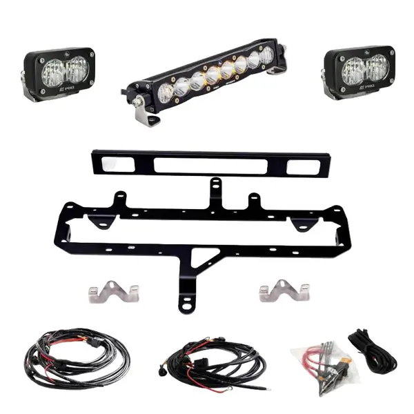 Baja Designs 2024+ Toyota Tacoma (Incl. TRD Pro) 10in. S8/S2 Pro Grille Kit - Clear