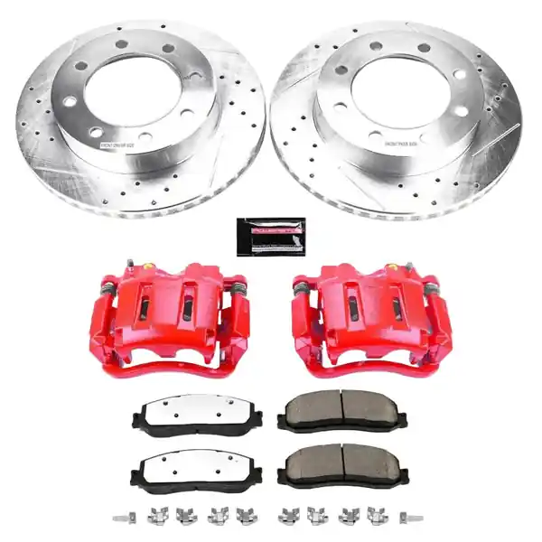 Power Stop 2012 Ford F-350 Super Duty Front Z36 Truck & Tow Brake Kit w/Calipers