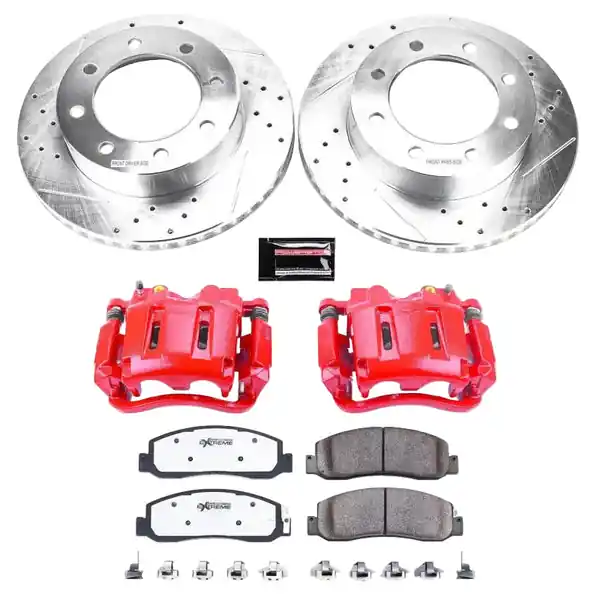 Power Stop 10-11 Ford F-350 Super Duty Front Z36 Truck & Tow Kit w/Cals