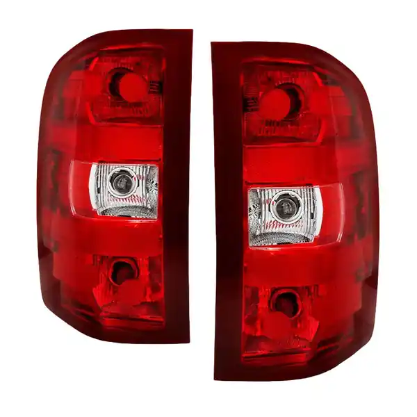 ANZO 2007-2013 Chevy Silverado Taillight Red/Clear Lens (OE Replacement)