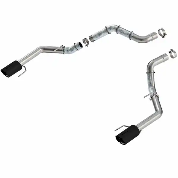 Borla 21-25 F-150 Ford Raptor 3in Tail Pipe Kit 5in Tip - Brawler Ceramic Black