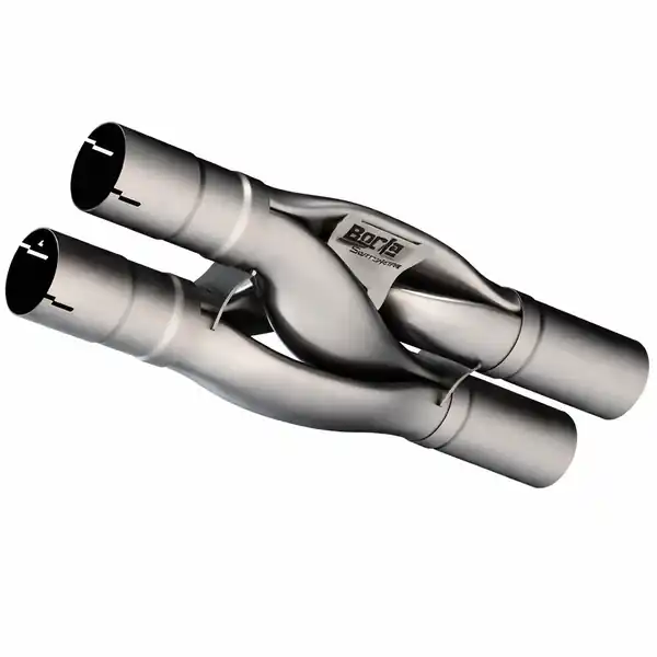 Borla Universal Hydroformed Switchfire X-Pipe 3in ID 3in OD Outlets W/O Notches
