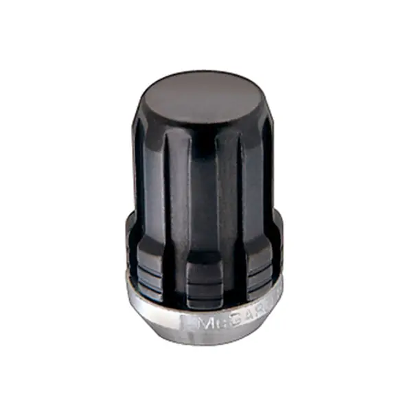McGard SplineDrive Lug Nut (Cone Seat) M12X1.5 / 1.24in. Length (Box of 50) - Black (Req. Tool)
