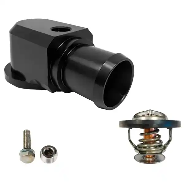 Granatelli 18-21 Jeep Trackhawk Billet Thermostat Housing w/160 Deg Thermostat - Black