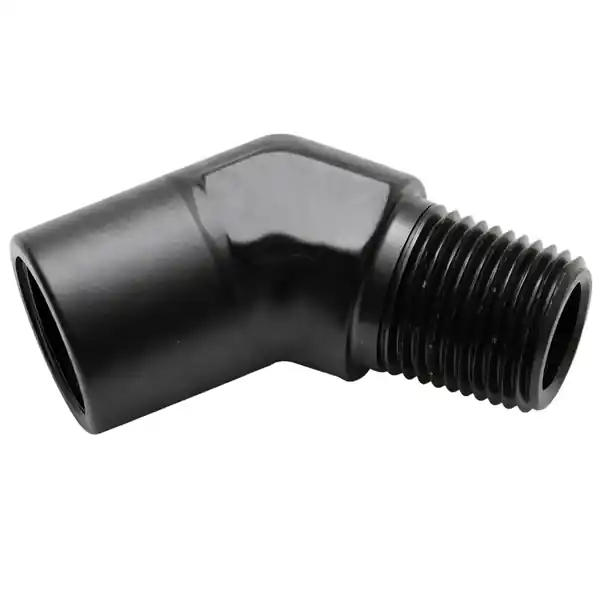 Vibrant 3/8in NPT Female to Male 45 Degree Pipe Adapter Fitting