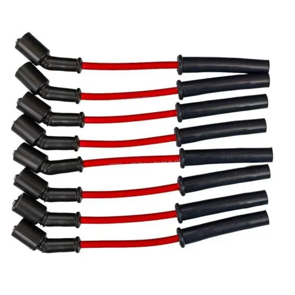 Moroso GM Gen V LT1/LT4 Ultra 350 8mm Multi-Angle Boot Ignition Spark Plug Wire Set - Red