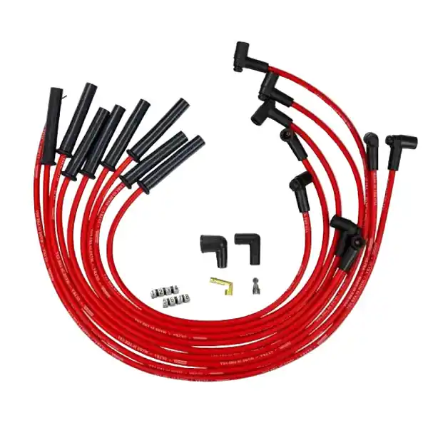 Moroso GM BBC 366-454 HEI-Style w/o Coil In Cap Ultra 350 8mm Multi-Angle Spark Plug Wire Set - Red