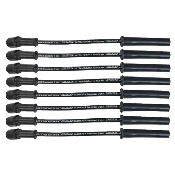 Moroso 99-13 GM LS/LQ 4.8/5.3/5.7/6.0/6.2L Ultra 40 8.5mm Multi-Angle Boot Spark Plug Wire Set - Blk