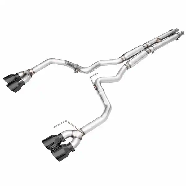 AWE 2024 Ford Mustang Dark Horse S650 RWD Track Edition Catback Exhaust w/ Quad Diamond Black Tips