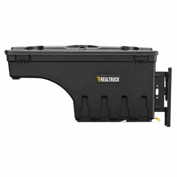 UnderCover 2022 Nissan Frontier Ext/Crew All Beds Passenger Side Swing Case - Black Smooth