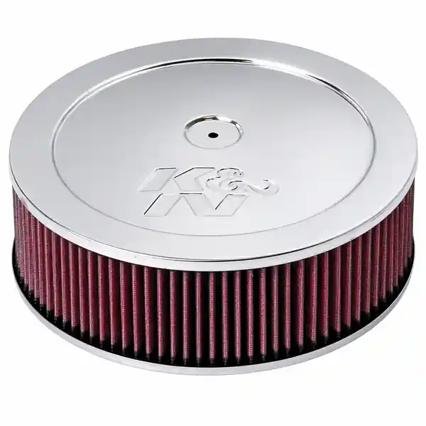 K&N Custom Round Filter 5-1/8in FLG / 11in Dia / 4-3/4in H w/VENT