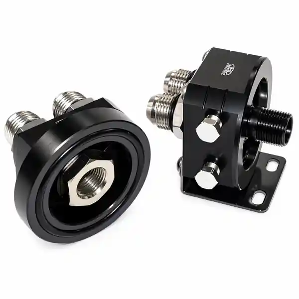 BLOX Racing Remote Oil Filter Relocation Kit - Black