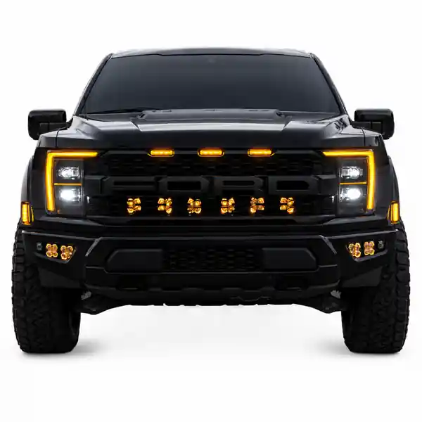 Baja Designs 2021+ Ford Raptor (Incl. 2024 R/37) Squadron Pro 2.0 Behind Grille Kit (MP) - Clear